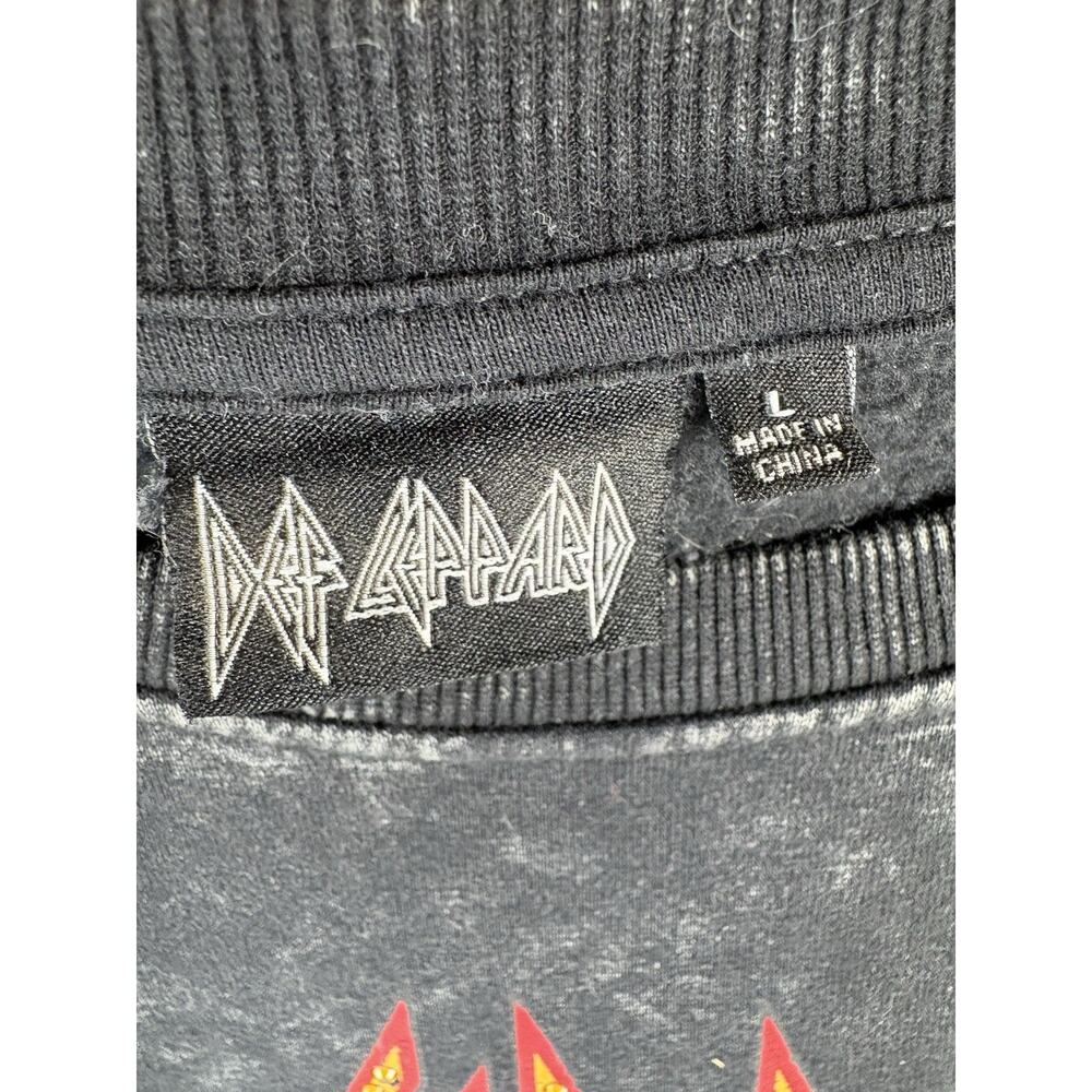 Def Leppard Rock Of Ages 1986 Acid Wash Graphic Sweatshirt Women's Large - Picture 5 of 9